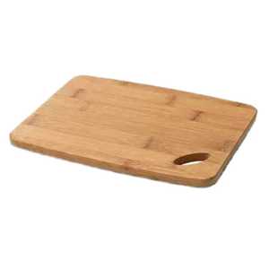Planche à découper en bois rectangulaire avec poignée, finition naturelle, planche à découper de cuisine - Product Image 2