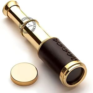 Télescope décoratif vintage en laiton, modèle nautique antique plaqué or, fait main, monoculaire, idéal pour la maison, cadeau de mariage, objet emblématique - Product Image 1