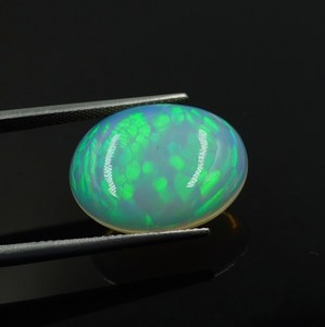 Ethiopian <b>Honey</b> Comb Opal Gemstone: 6.20ct Oval Cabochon for Jewelry - Product Image 3