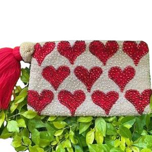 Porte-monnaie brodé avec des perles, broderie complexe, magnifique porte-monnaie brodé pour femmes et filles par MD HANDICRAFTS - Product Image 1