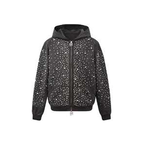 Custom made Luxury Rhinestone <b>Sweat</b> <b>Suit</b> <b>Men</b> USA Bling Hoodie Jogger Tracksuit Comfortable Streetwear Outfit - Product Image 5