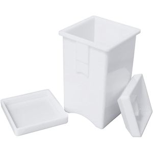 Juego de 3 Dispensadores de Mantequilla de Plástico Blanco con Tapa Integrada, Utensilios de Cocina - Product Image 1