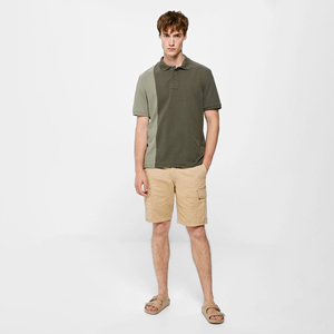 Chemises pour hommes unies en jersey respirant de haute qualité, vente en gros, 2026, logo brodé personnalisé, coupe classique, tenue décontractée - Product Image 3