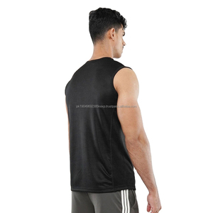 Débardeur de sport pour homme Premium Muscle, noir, sans manches, coupe ajustée, évacuation de l'humidité, léger, parfait pour l'entraînement et l'été - Product Image 4