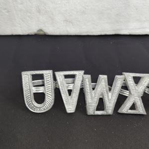 Anneau de serviette personnalisé en aluminium avec monogramme lettre U V W X Y Z, pièce unique, pour marque de table de réception de mariage - Product Image 2