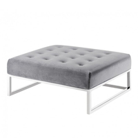 Nouveau design de coussin artisanal indien, grand pouf-banc, ottoman moderne de luxe, table centrale décorative