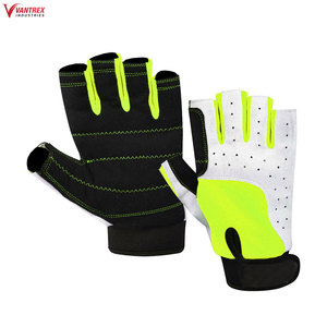 Gants de pêche en polyester demi-doigts en gros, impression personnalisée, marque personnalisée, respirants, antidérapants, anti-UV, fermeture auto-agrippante - Product Image 3