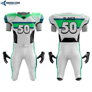 Uniforme de Fútbol Americano de Spandex/Poliéster con Protección UV UPF 50+, Transpirable, que Absorbe la Humedad, Nombres y Números de Equipo Personalizados - Product Image 2