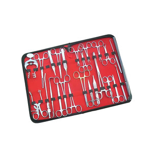 Kit d'instruments chirurgicaux vétérinaires 9 pièces en acier inoxydable, ensemble d'outils ergonomiques avec pochette noire, kit de soins pour animaux - Product Image 6