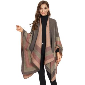 Shawl Wraps for Women, Elegant Knitted <b>Cape</b> Open Front <b>Poncho</b> Scarf Blanket Cardigan Coat for Spring, Autumn, and Winter - Product Image 3
