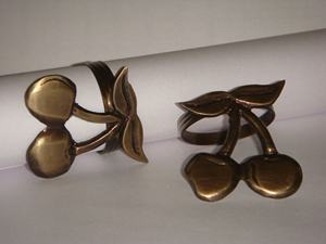 Juego de servilleteros de metal de latón dorado hecho a mano, servilleteros de diseño de hoja elegante para decoración de mesa de fiesta de boda - Product Image 5