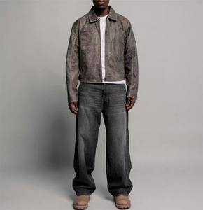 Chaqueta de Invierno para Hombre XS, Personalizable, Estilo Urbano, Cuero Vacuno y Lona, Ecológica, Transpirable, Resistente al Viento, Gran Venta - Product Image 5