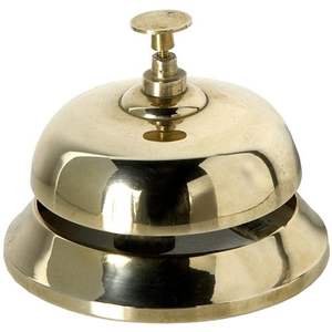 Campana de mesa multiusos de latón para profesores, escritorio de escuela, recepción de hotel y mostrador de servicio de restaurante - Product Image 1