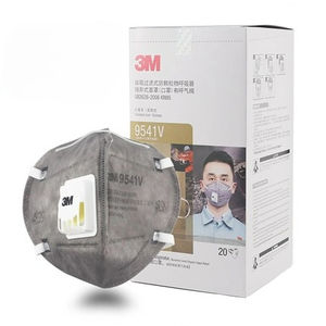 Mascarilla Respiratoria Desechable 3M 9541V con Clasificación KN95, Válvula de Respiración, 5 Capas de Tela No Tejida, Protección Contra Vapores Químicos y Polvo de 10 Micras - Product Image 1