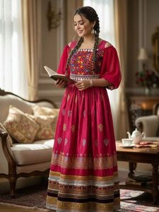 Robes afghanes sur mesure 2026 à faible MOQ pour mariage, respirantes, 100 % polyester, style Banarsi, robes de fête afghanes Kuchi pour femmes - Product Image 3
