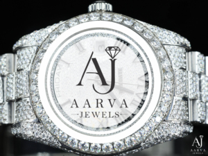 Reloj Mecánico Automático de Acero Inoxidable con Incrustaciones de Diamantes, Correa de 20 mm, Esfera Redonda con Piedras Preciosas en Tono Plateado, Estilo Joyería, Regalo - Product Image 6