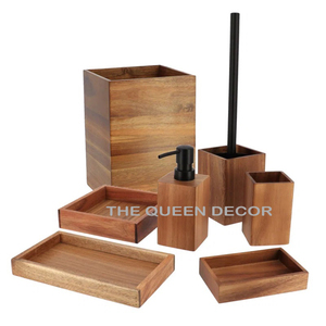 Ensembles de salle de bain modernes cinq pièces en acier inoxydable noir, pour usage domestique, avec porte-savon et boîte à mouchoirs, taille personnalisée - Product Image 3