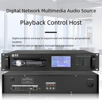 HuiDu IP-17CD Reproductor de CD con Red IP, Sistema de MP3, Sistema de Sonido PA, Amplificador Digital Profesional con Pantalla Táctil para Escuelas