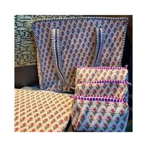 Sacs à main en coton matelassé sac fourre-tout durable matelassé en coton imprimé bloc à main indien - Product Image 3