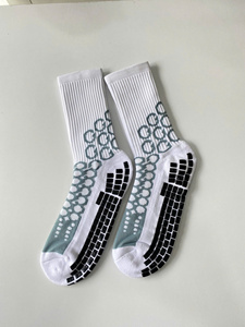 Customize Grip Crew <b>Socks</b> Football Soccer Anti-Slip Breathable Eco-Friendly Knitted Body Logo Men Summer Thick - Product Image 3