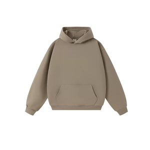 Sweat-shirt à capuche oversize pour homme, couleur unie, coton French Terry, décontracté, pour l'automne, avec poche, coupe classique - Product Image 4