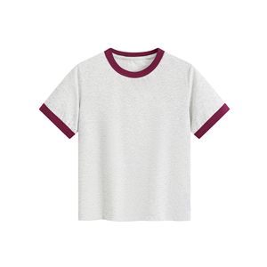 OEM Custom 220 GSM Cotton Womens Baby Tee | Raglan Sleeve Fitted <b>Crop</b> <b>Top</b> | Premium Quality Streetwear T-Shirt Manufacturer - Product Image 5