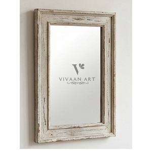 Miroir mural en bois encadré élégant de style Art déco pour salle de bain, chambre à coucher, salon, décoration intérieure - Product Image 3