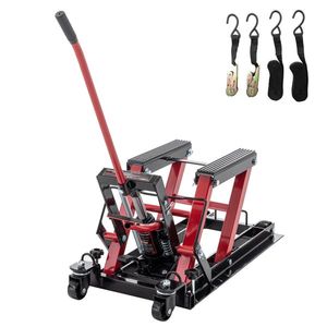 1500 LBS Capacity Hydraulic Motorcycle Lift Jack 4.5\" 15\" Lift Foot Operated ATV Scissor Lift Table Motorcycle Ramps & Stands - Product Image 3