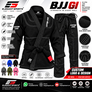 Kimono de Jiu-Jitsu Brasileño (BJJ) 100% algodón para entrenamiento, con logo personalizado del fabricante, ropa de artes marciales, tatami, Shoyoroll gi. - Product Image 1