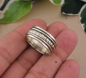 Minimalist 925 Sterling <b>Silver</b> Bezel Setting Band <b>Ring</b> Plain <b>Silver</b> Finger <b>Rings</b> Women <b>Men</b> High Polished Stackable Jewelry - Product Image 3