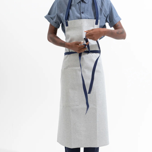 Delantal de Chef sin Mangas con 3 Bolsillos, Lona Impermeable para Cocina, Barista y Estilistas - Product Image 2