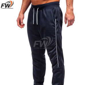 Pantalones Deportivos de Algodón para Hombre, Talla Grande, con Logotipo Personalizado, para Gimnasio, Estilo Casual, Largos, Venta al Por Mayor OEM - Product Image 6