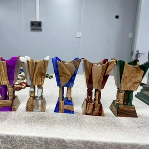 Quemador de Incienso de Resina Epoxi y Madera, Quemador de Incienso Bakhoor, Precio Bajo, Alta Calidad, Precio al por Mayor, Decoración del Hogar - Product Image 5