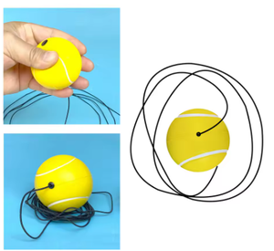 Pelota de tenis de fieltro amarillo portátil para práctica y entretenimiento - Product Image 5