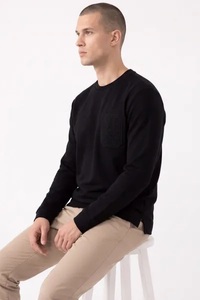 เสื้อสเวตเชิ้ตผู้ชาย Ever Glow ไซส์ใหญ่พิเศษ ผ้าฟลีซสำหรับฤดูหนาว คอกลม ทรงหลวม ผ้าหนา 300 กรัม ระบายอากาศได้ดี บุซับใน สีพื้น - Product Image 4
