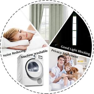 Tende Termiche in Lino con Occhielli, Impermeabili per Esterni e Soggiorno, Oscuranti Completamente - Product Image 4