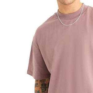 Graphic Heavyweight <b>Drop</b> Shoulder Oversized T Shirt OEM High Quality Cropped <b>Box</b> Fit Men Oversize T-Shirt - Product Image 3