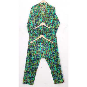 ชุดนอนผ้าฝ้ายพิมพ์ลายดอกไม้แขนสามส่วน ราคาขายส่ง ดีไซน์หรูหรา ระบายอากาศได้ดี ชุดนอนผู้หญิง สีพื้น มีจำหน่าย - Product Image 5