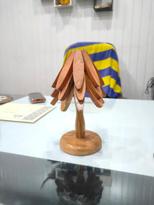 Juego de 4 Manteles Individuales Plegables de Madera con Forma de Árbol, Color Marrón Oscuro, Ecológicos, Tamaño Personalizado, para Hogar Moderno, Hotel o Restaurante - Product Image 5