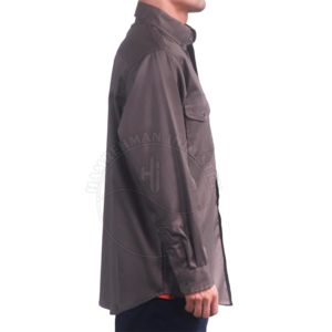Clothing Working <b>Shirt</b> 100% Cotton <b>Flame</b> Retardant Workwear Unisex Long Sleeve Heavy Duty Welding <b>Shirt</b> 2026 - Product Image 4