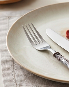 <b>Vintage</b> Metal Flatware <b>Set</b> with Ornate Handles Dishwasher Safe <b>Cutlery</b> For Wedding And Dining Use - Product Image 3