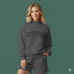 ชุดเซ็ตผู้หญิงคลาสสิก ผ้าคอตตอนเนื้อนุ่ม ระบายอากาศได้ดี สวมใส่สบาย ยืดหยุ่นได้ เหมาะสำหรับฤดูร้อน เป็นมิตรต่อสิ่งแวดล้อม - Product Image 1