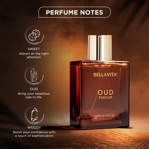 BELLAVITA OUD น้ำหอมสำหรับทั้งชายและหญิง กลิ่นหรูหรา ขนาด 100 มล. กลิ่นหอมติดทนนาน พกพาสะดวก - Product Image 4
