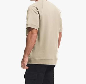 T-shirt Premium pour Homme, Tissu Extensible 100% Coton, Grammage Lourd 180 g/m², Séchage Rapide, Respirant, Décontracté et Sportif - Product Image 5