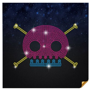 Camiseta de Mujer Ajustada con Estampado de Calavera Termoadhesivo, 100% Algodón y Poliéster - Product Image 6