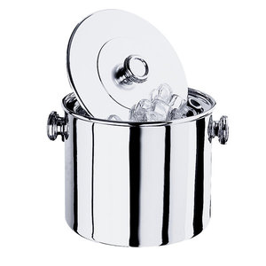 Cubo de hielo de acero inoxidable con tapa, pinza, cuchara y asa, enfriador de vino de doble pared aislado para bar, hotel, hogar, KTV - Product Image 6