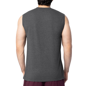 Débardeur Homme Tendance 2026 Couleur Unie Col Rond Tricoté Style Décontracté Musclé Gris Foncé - Product Image 4