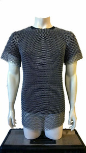 Haubergeon médiéval en maille de chaîne, armure antique en acier, tailles personnalisées, équipement de costume Renaissance - Product Image 5