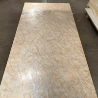 Panneau mural en PVC marbré brillant, imperméable, revêtu UV, 1220x2440mm, directement de l'usine Y Board, pour les espaces résidentiels et commerciaux