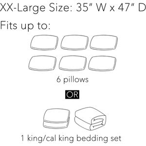 Bolsas de Almacenamiento al Vacío Extra Grandes, Ahorro de Espacio, Sellado por Compresión para Edredones, Mantas, Almohadas, Ropa de Cama (3) - Product Image 4